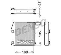 Calefactor DRR09075 DENSO para FIAT OPEL ABARTH