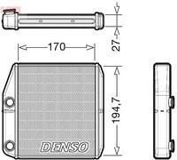 Calefactor DRR09101 DENSO para FIAT 500L