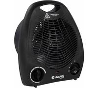 Calefactor Eléctrico 2000W, Calentador de Baño, Cocina y Habitación, Ideal para Superficies de hasta 20-25m², 3 Velocidades y Termostato Ajustable (NEGRO 26046 Aire)