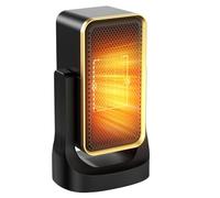 Calefactor Electrico bajo Consumo Ninonly Calefactor bajo Consumo baño Silencioso con Termostato Ajustable a 45° Calentador de Cerámica PTC Ultrasilencioso para Oficina, Hogar y Habitación