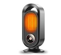 Calefactor Electrico, Calefactor Portatil Bajo Consumo 1500W PTC Cerámica Estufa Eléctrica con Temporizador, Calefacción Rápida, 3 Modos,Protección Contra Sobrecalentamiento / Vuelcos para Dormitorio