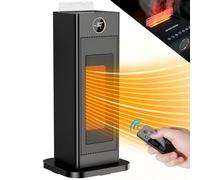 Calefactor Eléctrico con Humidificador y luz, 2000W Bajo Consumo, 4 Modos, Oscilación de 90º, Termostato Regulable, Temporizador 1-12H, Termoventilador Pequeño Área de Cobertura 30m²