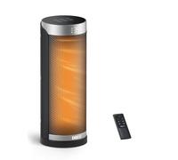 Calefactor eléctrico con ventilador Dreo de 2000 W, oscilación de 70° (16"), 3 modos, temporizador de 12 horas, silencioso y eficiente.