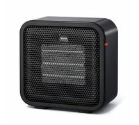 Calefactor eléctrico de bajo consumo | Termoventilador pequeño 600W de Potencia | Ideal Baño o Trabajo | 1 Velocidad | Seguridad antivuelco