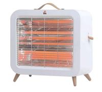 Calefactor Eléctrico de Cuarzo FM Calefacción EV-700 700 W Compacto y Seguro