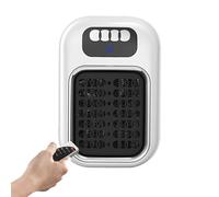 Calefactor Eléctrico De Pared Para Interiores 17x10,5cm Calefactor Pequeño Portátil De Pared Mando Silencioso Unidad De Calefacción Con Mando Silencioso Para Hogar Dormitorio Baño Cocina Oficina