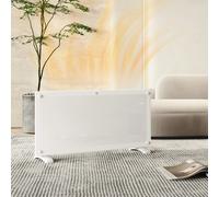 Calefactor Eléctrico Homcom De Bajo Consumo, Convector Eléctrico Silencioso De 2000 W Para Pared Y Suelo, Radiador Eléctrico