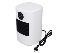 Calefactor Eléctrico Portátil Blanco, Mini con Pantalla LED, Calefactor Cerámico PTC de Escritorio, 700W, Enchufe EU - Rápido Calentamiento por Infrarrojos, Seguridad Avanzada