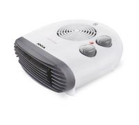 Calefactor eléctrico portátil Jocca 2000W con termostato, función calor y ventilador, calor rápido y uniforme, bajo consumo, pies antideslizantes, apagado automático, luz indicadora, ideal para