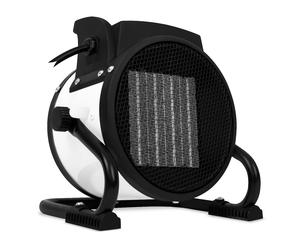Calefactor eléctrico - Ventilador - 2 en 1-2000W - 3 posiciones - cerámica - blanco
