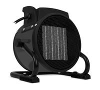 Calefactor eléctrico - Ventilador - 2 en 1-2000W - 3 posiciones - cerámica - gris