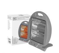 Calefactor EMMA - Envío 24h -Ultrasilencioso con niveles de potencia - Estufa con Protección de Sobrecalentamiento- Hasta 25m2 - Radiador Bajo Consumo (Gris, Cuarzo O)