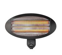 Calefactor Exterior Cuarzo Austral 2000w Neg Pared 3el Em.3pot.ip34 Orientable36x50,5x22 Cm