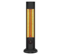 Calefactor halógeno con protección ip55. diseño en forma de torre de 2000w. fabricado en metal 95 cm