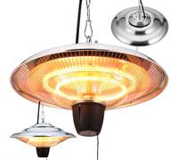 Calefactor infrarrojo de techo con 2 tubos halógenos