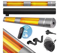Calefactor infrarrojos MZH3000 plata 3000W incl mando