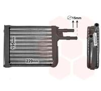 VAN WEZEL Radiador de calefacción para CITROËN: Relay, Jumper, Dispatch & PEUGEOT: Boxer & FIAT: Ducato (Ref: 09006128)