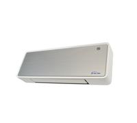 Calefactor mural de 2000w. ideal para pequeñas y medianas estancias. diseño sencillo y bonito. acabado en cristal templado blanco. tiene mando a distancia y temporizador.