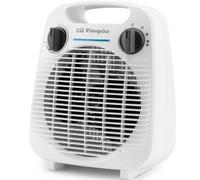 Orbegozo FH 5041, Calefactor eléctrico, 2000 W, 3 posiciones de funcionamiento, calor instantáneo, diseño vertical, función ventilador, color blanco