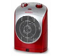 Calefactor Oscilante Calefactor 2200W (Rojo/Plata) - ORBEGOZO
