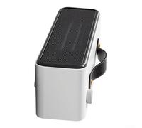 Calefactor para portátil 1500W Calentamiento para rápido Silencioso para Dormitorio Baño Oficina Termostato 28x10x10cm(EU Red)