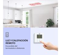 Calefactor por infrarrojos de techo Wondersky 700W Juego de 2 60 x 6 x 120 cm (ancho x alto x fondo) IP44 Klarstein