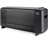 Black+Decker BXMRA1500E - Radiador de mica 1500W. 2 temperaturas. Termostato ajustable. Autoapagado. Portátil. Compacto.