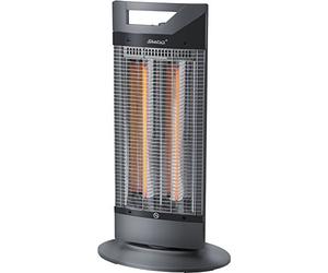 Calefactor radiante de carbono Steba con enrollador de cable y protección contra sobrecalentamiento. Ahorra energía y es eficiente, ya que no libera energía al medio ambiente. CH 1 ECO.