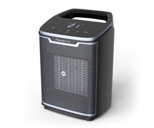 Calefactor Rowenta SO9360 2000W Cerámico Compacto Electrónico Negro Azul Asa Eco Silencioso