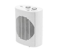 JATA JCTV1191 - Calefactor Bajo Consumo. Termoventilador Baño 2000 W. 2 Potencias. Ventilador. Termostato Regulable. Antivuelco. Asa de Transporte. Compacto: 18,5 x 12 x 24 cm