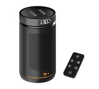 Calefactor ventilador bajo consumo 1500W calefactor ceramico portátil con termostato, temporizador de 24 horas, protección contra vuelcos y sobrecalentamiento dormitorios, oficinas e interiores