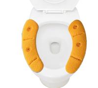 calefactora para asiento de inodoro, cojín de asiento de inodoro, almohadillas blandas, almohadillas de gruesas reutilizables para pegar para otoño e invierno