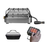 Calefactores De Camping Para Tiendas,Estufa de Cocina 2 en 1 de Acero Inoxidable | Calentador para Tienda de Campaña,Para Terraza Exterior 1-2 Personas Senderismo Garaje Observación De Vida Silvestre