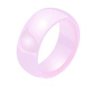 Calefee Anillo de cerámica para mujer, anillo para boda, alianza lisa, de 8 mm de ancho, tamaño 47 a 72, 62, Cerámica, Sin piedras preciosas