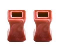 Calefee Túneles para orejas, medidores para orejas, kit de estiramiento acrílico forma cuadrada joyería de perforación del cuerpo para mujeres 2 piezas, 6mm=2g, Acrílico, Sin piedra