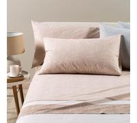 Caleffi 1003615 Nevada2 - Juego de sábanas para Cama de Plaza y Media, Color Natural