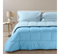 Caleffi 1003717 - Colcha de algodón Bicolor para Cama de Matrimonio, Color Aguamarina