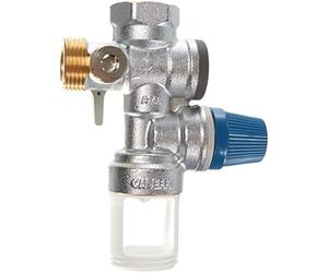 Caleffi 526152 - Unidad de seguridad de caldera y batería con válvula de cierre y válvula direccional controlable, 10 kW, 3/4''