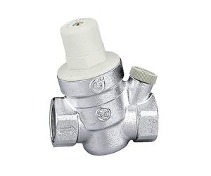 CALEFFI 533461 Regulador de presión versión angular con conexión para manómetro de 1"