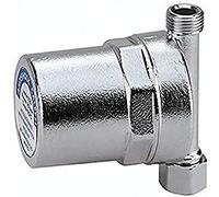 Caleffi AG 525150 Amortiguador de agua de latón, cromado, IG 0,75 x 0,75 pulgadas