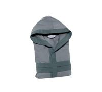 Caleffi - Albornoz con Capucha Tecno Bicolor | Máxima absorción | Colorantes no tóxicos certificados | Diseño Italiano Desde 1962 | Añade Estilo al baño