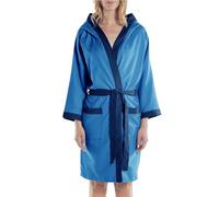 Caleffi - Albornoz con Capucha Tecno Bicolor | Máxima absorción | Colorantes no tóxicos certificados | Diseño Italiano Desde 1962 | Añade Estilo al baño