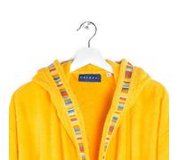 Caleffi - Albornoz Infantil con Capucha - Suave y Absorbente - Algodón Rizo - Para Niños y Niñas de 6-8 Años - Ideal Post Baño y Natación - Amarillo, Algodón