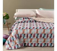 Caleffi Colcha de microfibra Still - Medida individual de una plaza 170 x 265 cm - Color Mouve