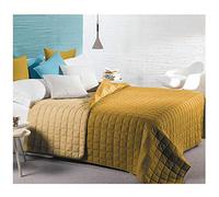 Caleffi Colcha para cama de matrimonio de microfibra (dorado)