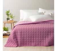 Caleffi - Cubrecama Acolchado Modern de Color Liso para Cama de Matrimonio Orquídea