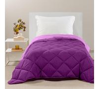 Caleffi - Edredón de microfibra para cama individual, 170 x 265 cm, cálido, suave y envolvente, edredón de invierno para cama individual, acolchado, resistente, lavable, manta acolchada hipoalergénica