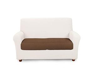 Caleffi - Funda de Sofá Elástica Melange | Cubresofá Ajustable para Sofá de 1 a 4 Plazas | Suave, Resistente, Transpirable y Lavable | Funda para Sofá y Chaise Longue Estilo Italiano