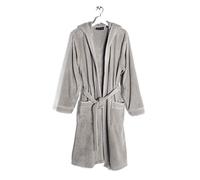 Caleffi GIM Albornoz con Capucha, Algodón, Gris, XL-XXL