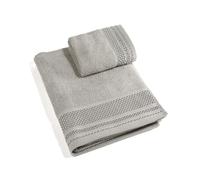 Caleffi - Juego de Toallas Baño 100% Algodón - Set 2 Piezas: 1 Toalla Lavabo 50x100 cm + 1 Toalla Invitado 40x60 cm - Suaves, Absorbentes y Lavables - Toallas Baño Completo - Ducha
